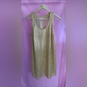 Lilly Pulitzer Gold Sequin Dress